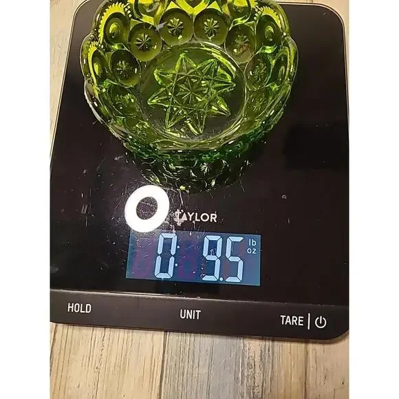 Green L E Smith Moon And Stars Bowl 4.5 In - Picture 7 of 8